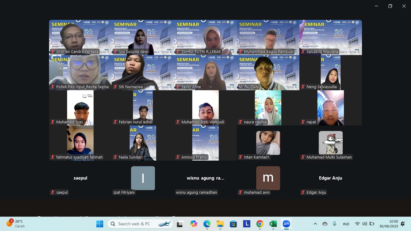 semianr mahasiswa baru secara daring