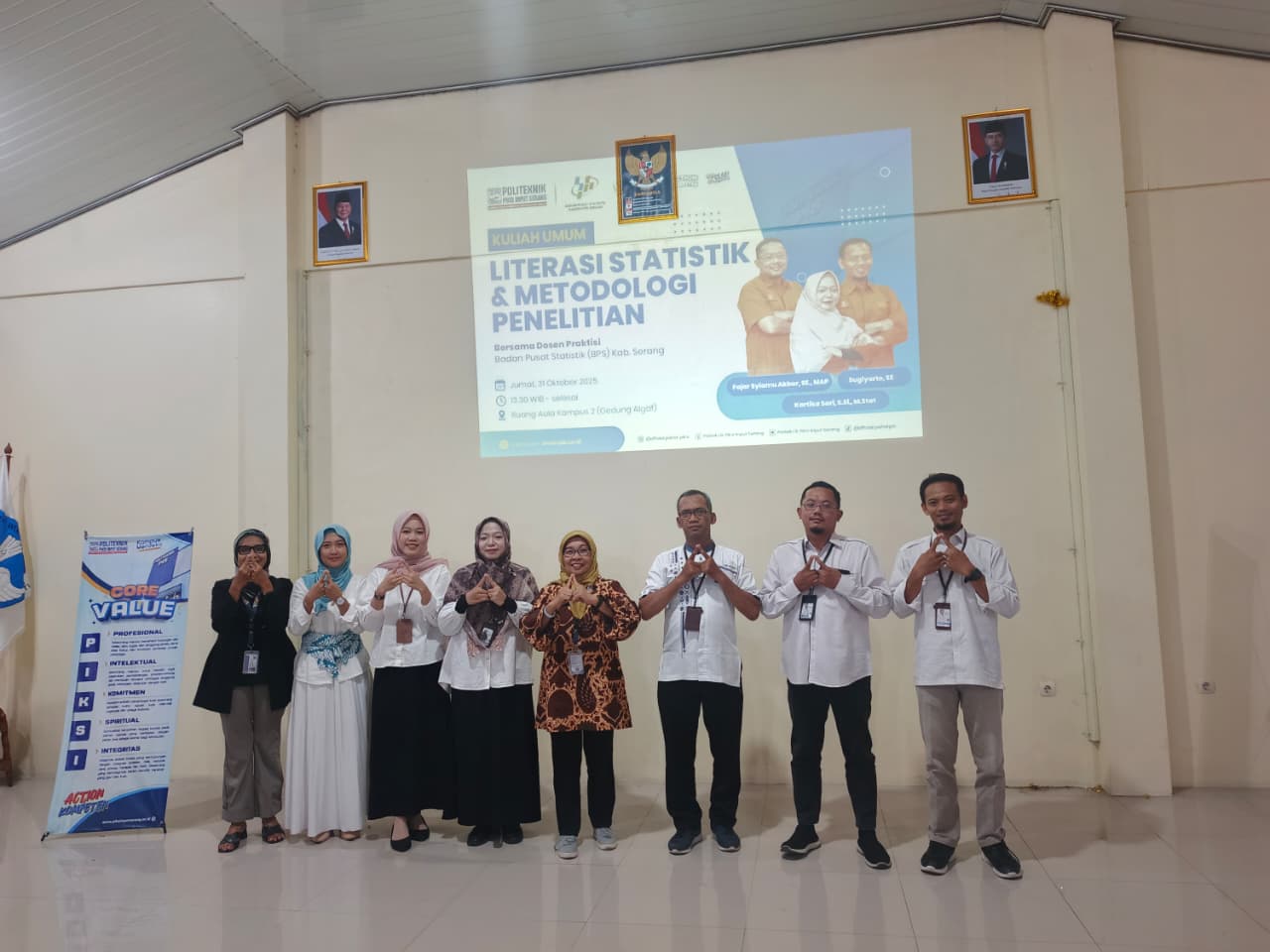 Kuliah Umum Literasi Statistik dan Metodologi Penelitian Bersama BPS Kabupaten Serang